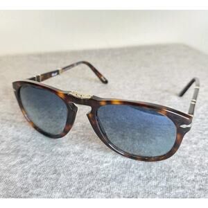 Authentic PERSOL 714 SUNGLASSES 24/S3 Havana Polarized Lens Steve McQueen 54-21